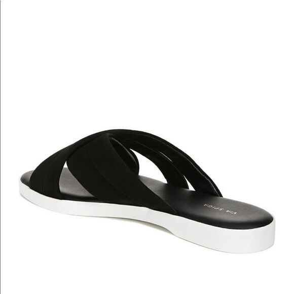 Via Spiga Criss Cross Slide Sandals - Picture 6 of 12